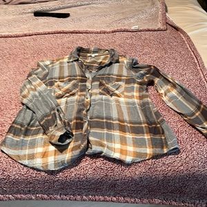 Medium flannel - brown, fold and white